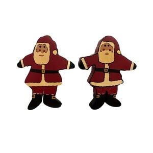 Vintage Santa Claus Napkin Holders (2) 4"x3"